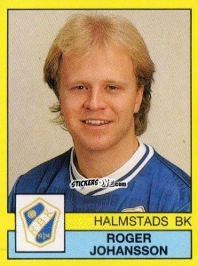 Cromo Roger Johansson - Fotboll 91. Allsvenskan och Division 1 n. 117 - Panini
