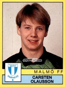 Figurina Carsten Olausson - Fotboll 91. Allsvenskan och Division 1 n. 126 - Panini