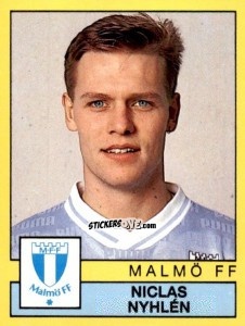 Figurina Niclas Nyhlén - Fotboll 91. Allsvenskan och Division 1 n. 131 - Panini