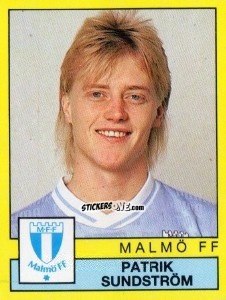 Figurina Patrik Sundström - Fotboll 91. Allsvenskan och Division 1 n. 134 - Panini