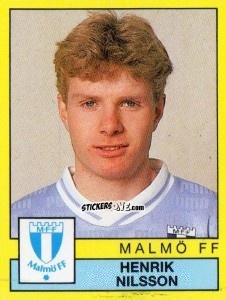 Cromo Henrik Nilsson - Fotboll 91. Allsvenskan och Division 1 n. 143 - Panini