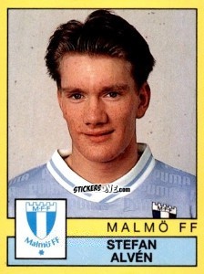 Figurina Stefan Alvén - Fotboll 91. Allsvenskan och Division 1 n. 144 - Panini
