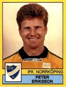 Figurina Peter Eriksson - Fotboll 91. Allsvenskan och Division 1 n. 150 - Panini