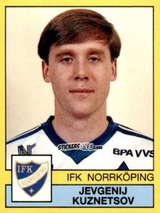 Figurina Jevgenij Kuznetsov - Fotboll 91. Allsvenskan och Division 1 n. 156 - Panini