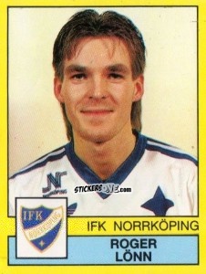 Cromo Roger Lönn - Fotboll 91. Allsvenskan och Division 1 n. 163 - Panini
