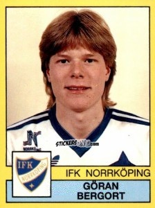 Cromo Göran Bergort - Fotboll 91. Allsvenskan och Division 1 n. 166 - Panini