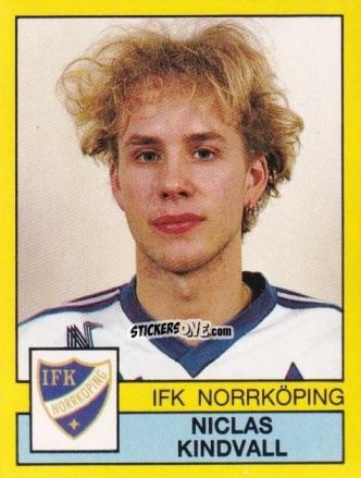 Cromo Niclas Kindvall - Fotboll 91. Allsvenskan och Division 1 n. 167 - Panini