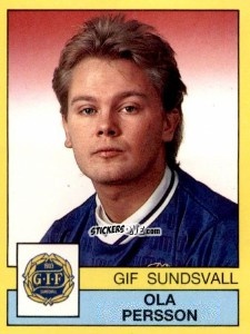 Sticker Ola Persson - Fotboll 91. Allsvenskan och Division 1 n. 177 - Panini