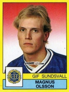 Sticker Magnus Olsson - Fotboll 91. Allsvenskan och Division 1 n. 190 - Panini