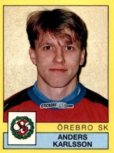 Sticker Anders Karlsson - Fotboll 91. Allsvenskan och Division 1 n. 197 - Panini