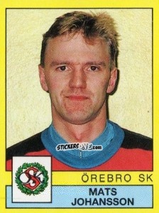 Figurina Mats Johansson - Fotboll 91. Allsvenskan och Division 1 n. 198 - Panini