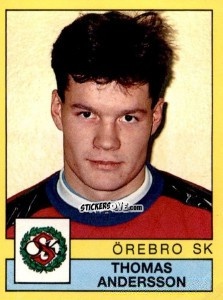 Sticker Thomas Andersson - Fotboll 91. Allsvenskan och Division 1 n. 199 - Panini