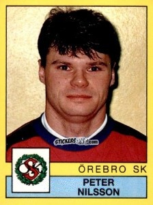 Figurina Peter Nilsson - Fotboll 91. Allsvenskan och Division 1 n. 205 - Panini