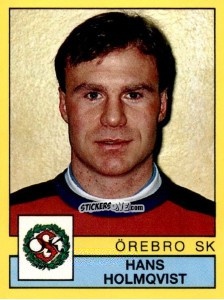 Figurina Hans Holmkvist - Fotboll 91. Allsvenskan och Division 1 n. 206 - Panini