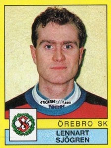 Figurina Lennart Sjögren - Fotboll 91. Allsvenskan och Division 1 n. 207 - Panini