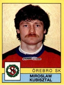 Figurina Miroslaw Kubisztal - Fotboll 91. Allsvenskan och Division 1 n. 208 - Panini