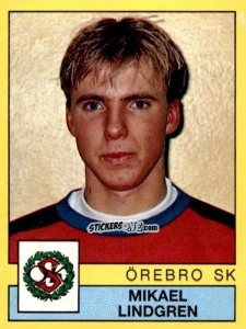 Figurina Mikael Lindgren - Fotboll 91. Allsvenskan och Division 1 n. 210 - Panini