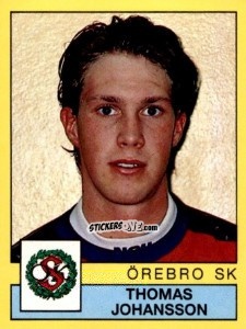 Figurina Thomas Johansson - Fotboll 91. Allsvenskan och Division 1 n. 212 - Panini