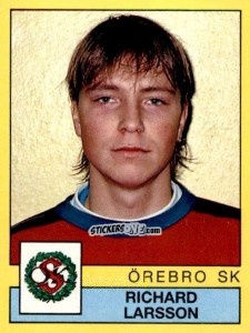 Figurina Richard Larsson - Fotboll 91. Allsvenskan och Division 1 n. 213 - Panini