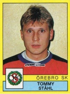 Figurina Tommy Ståhl - Fotboll 91. Allsvenskan och Division 1 n. 214 - Panini