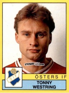 Sticker Tonny Westring - Fotboll 91. Allsvenskan och Division 1 n. 223 - Panini