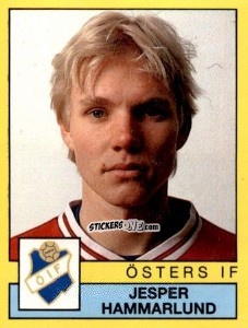 Sticker Jesper Hammarlund - Fotboll 91. Allsvenskan och Division 1 n. 233 - Panini