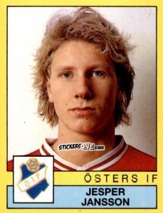 Sticker Jesper Jansson - Fotboll 91. Allsvenskan och Division 1 n. 236 - Panini