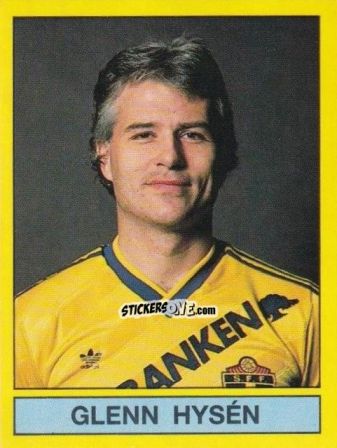 Cromo Glenn Hysén - Fotboll 91. Allsvenskan och Division 1 n. 246 - Panini