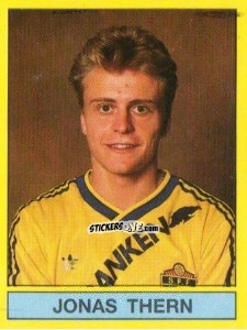 Cromo Jonas Thern - Fotboll 91. Allsvenskan och Division 1 n. 256 - Panini