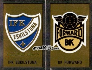 Figurina Badges - Fotboll 91. Allsvenskan och Division 1 n. 287-292 - Panini