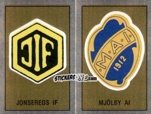 Figurina Badges - Fotboll 91. Allsvenskan och Division 1 n. 311-316 - Panini