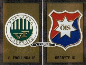 Figurina Badges - Fotboll 91. Allsvenskan och Division 1 n. 323-328 - Panini