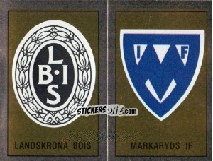 Figurina Badges - Fotboll 91. Allsvenskan och Division 1 n. 341-346 - Panini