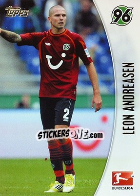 Figurina Leon Andreasen - Bundesliga Chrome 2013-2014 n. 101 - Topps