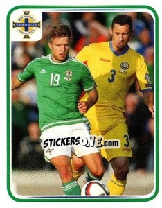 Figurina Jamie Ward - Northern Ireland. We'Re Going To France! n. 167 - Panini