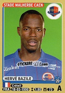 Sticker Hervé Bazile - FOOT 2015-2016 n. 117 - Panini