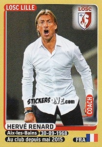 Figurina Hervé Renard (coach) - FOOT 2015-2016 n. 150 - Panini