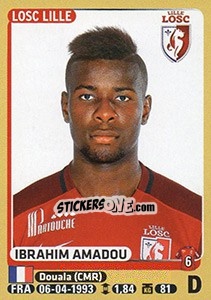 Figurina Ibrahim Amadou - FOOT 2015-2016 n. 155 - Panini