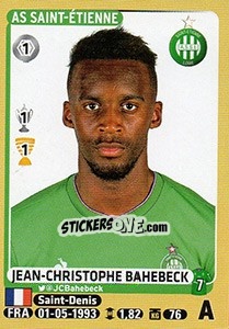 Cromo Jean-Christophe Bahebeck - FOOT 2015-2016 n. 429 - Panini