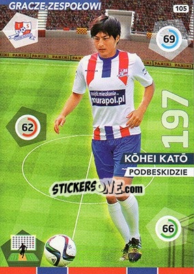 Cromo Köhei Katö - Ekstraklasa 2015-2016. Adrenalyn XL n. 105 - Panini