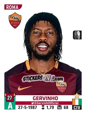 Cromo Gervinho - Calciatori 2015-2016 n. 463 - Panini