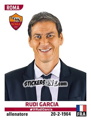 Cromo Rudi Garcia - Calciatori 2015-2016 n. 467 - Panini