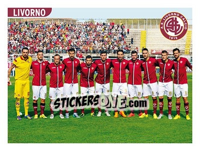 Figurina Squadra Livorno - Calciatori 2015-2016 n. 694 - Panini