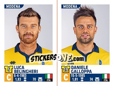 Cromo Luca Belingheri / Daniele Galloppa - Calciatori 2015-2016 n. 701 - Panini