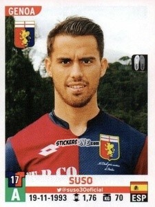 Cromo Suso - Calciatori 2015-2016 n. A23 - Panini