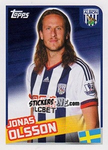Cromo Jonas Olsson - Premier League Inglese 2015-2016 n. 468 - Topps