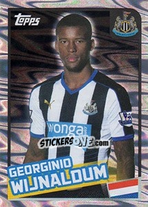 Figurina Georginio Wijnaldum - Premier League Inglese 2015-2016 n. 292 - Topps
