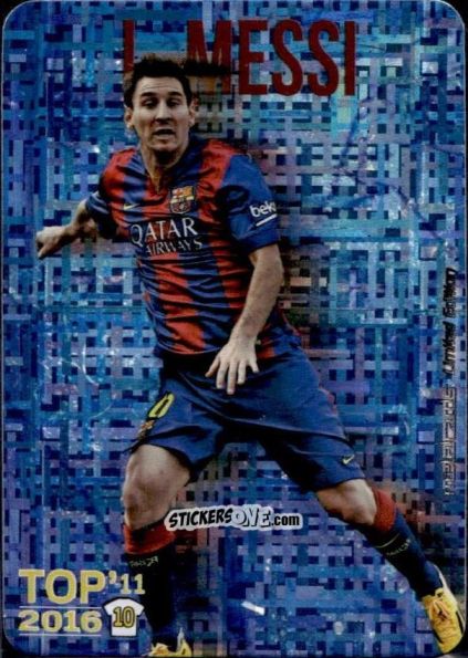 Cromo Messi - Las Fichas Quiz De La Liga 2015-2016 n. T10 - Mundicromo
