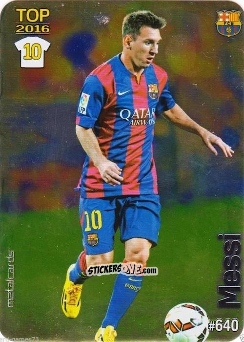 Cromo Messi - Las Fichas Quiz De La Liga 2015-2016 n. 640 - Mundicromo