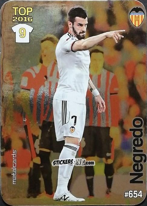 Figurina Negredo - Las Fichas Quiz De La Liga 2015-2016 n. 654 - Mundicromo